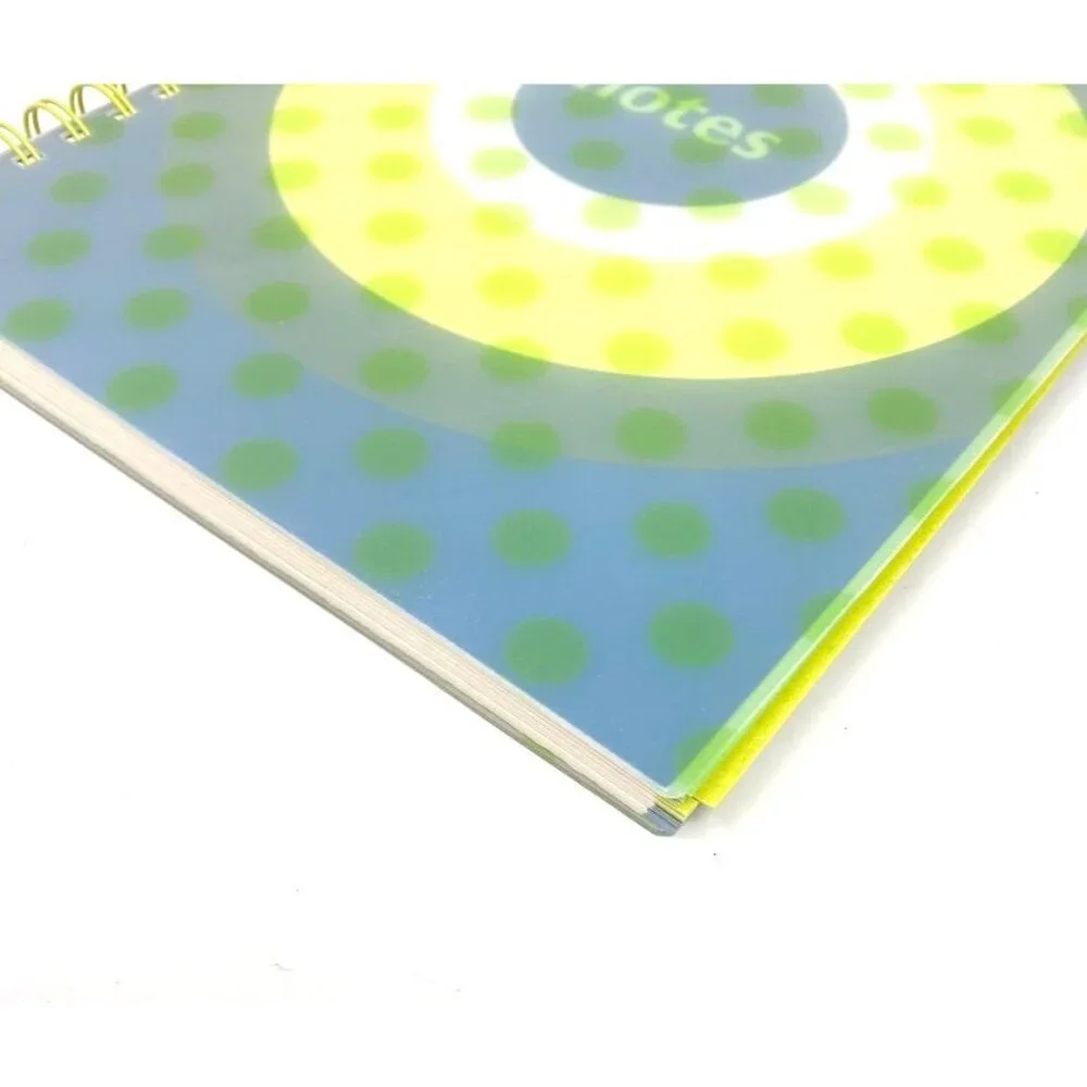 Target Spiral Lined Notebook Polka Dot Design Color Code Margins School